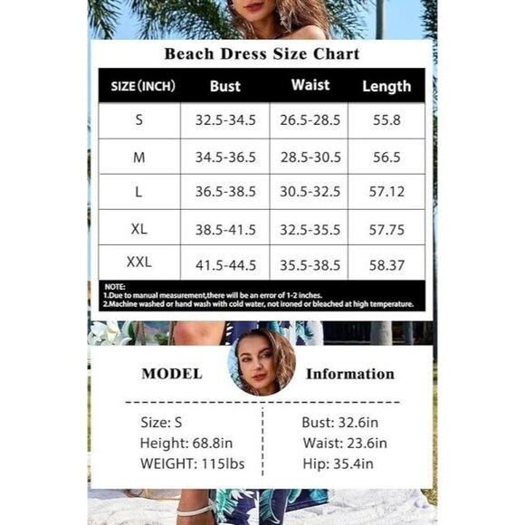 Women's Summer Sleeveless Halter Neck Floral Print Split Maxi Beach Dress Small - Picture 8 of 8